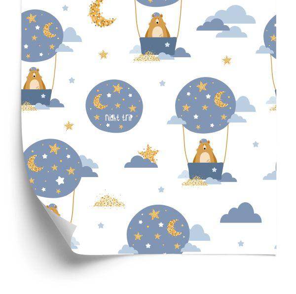 Behang Star Bears-Ballonnen Voor Jongen
