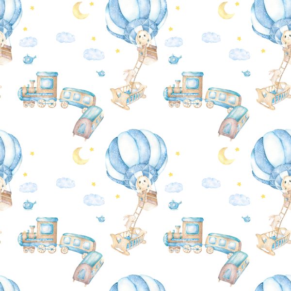 Behang Ballonnen 'S Nachts - Afbeelding 2