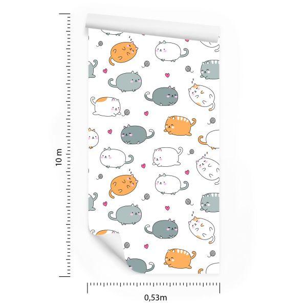 Behang Voor Kinderen - Happy Cats - Afbeelding 8