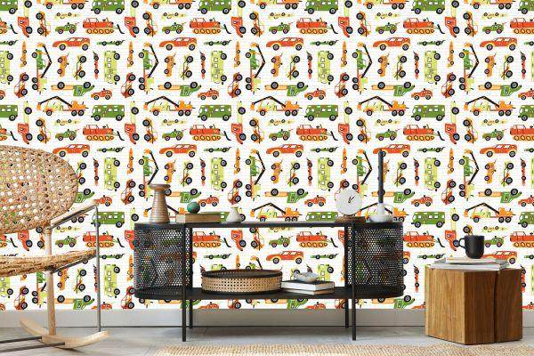 Behang Kinderkamer Met Auto's - Afbeelding 5