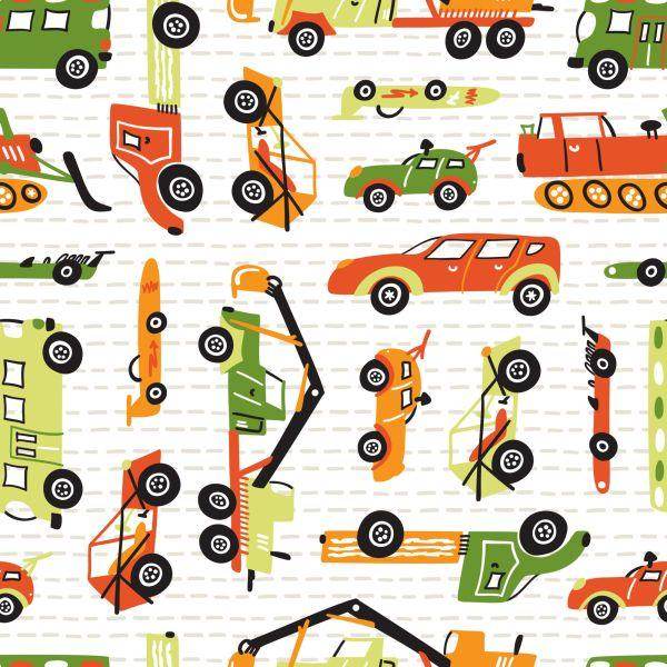 Behang Kinderkamer Met Auto's - Afbeelding 2