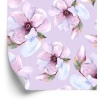 Behang Prachtige Bloemen Geschilderd Met Waterverf
