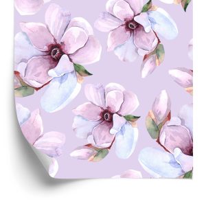 Behang Prachtige Bloemen Geschilderd Met Waterverf