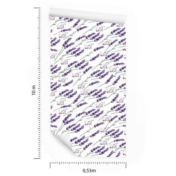 Behang Lavendel Viooltje - Afbeelding 8