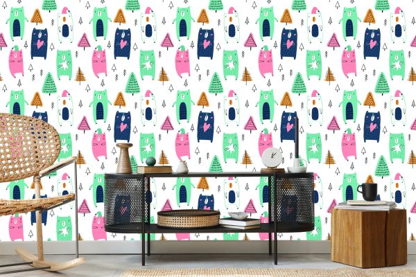 Behang In Scandinavische Stijl, Voor De Kinderkamer - Afbeelding 5