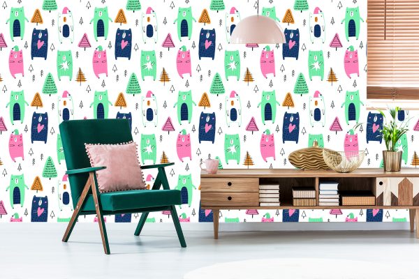 Behang In Scandinavische Stijl, Voor De Kinderkamer - Afbeelding 6