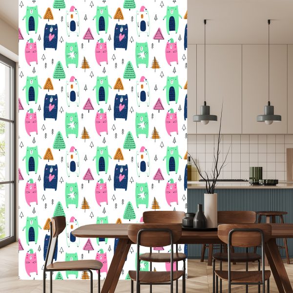 Behang In Scandinavische Stijl, Voor De Kinderkamer - Afbeelding 4