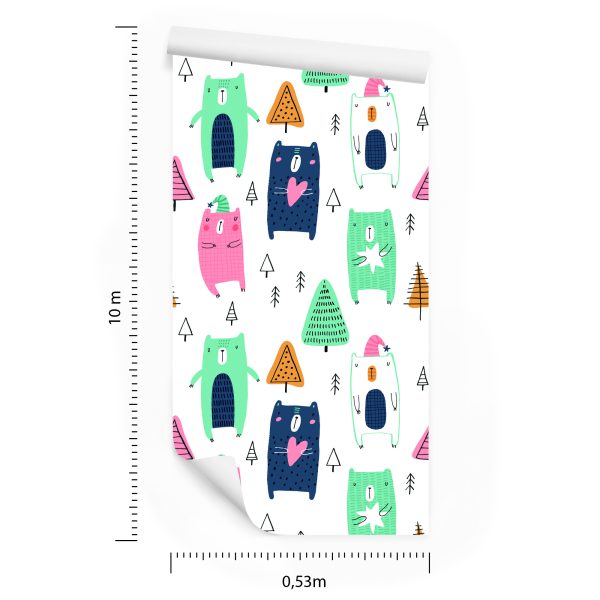 Behang In Scandinavische Stijl, Voor De Kinderkamer - Afbeelding 8