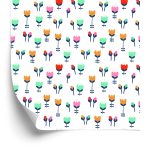 Behang Tulpen Voor Kinderen In Scandinavische Stijl