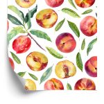 Behang Voor Eetkamer, Fruit, Bladeren, Takken, Groen