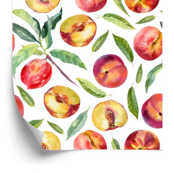 Behang Voor Eetkamer, Fruit, Bladeren, Takken, Groen