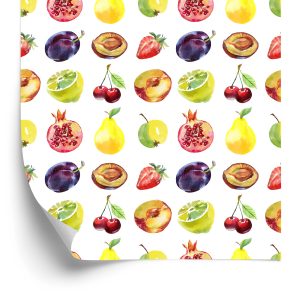 Behang Voor De Keuken, Fruit, Appels, Kersen,