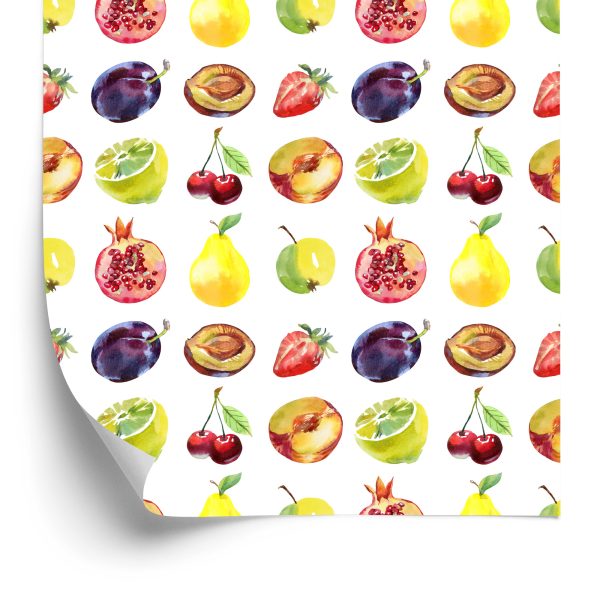 Behang Voor De Keuken, Fruit, Appels, Kersen,