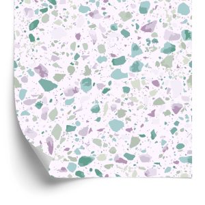 Behang Kleur Terrazzo-Imitatie