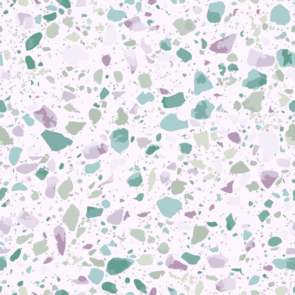 Behang Kleur Terrazzo-Imitatie - Afbeelding 2