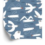 Behang Vogels In Kinderkamer In Scandinavische Stijl