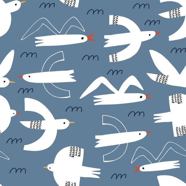 Behang Vogels In Kinderkamer In Scandinavische Stijl - Afbeelding 2