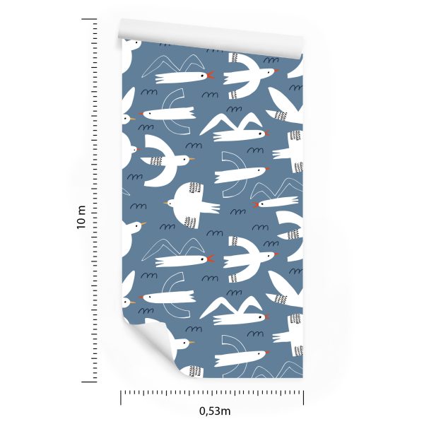 Behang Vogels In Kinderkamer In Scandinavische Stijl - Afbeelding 8