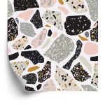 Behang Terrazzo Geometrische Abstractie