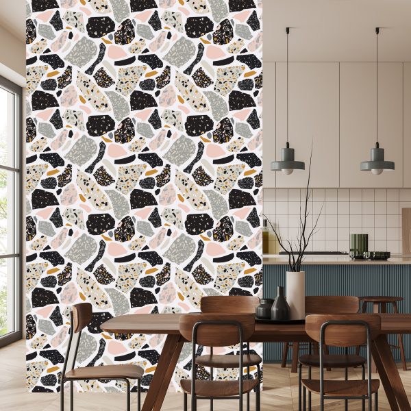 Behang Terrazzo Geometrische Abstractie - Afbeelding 4