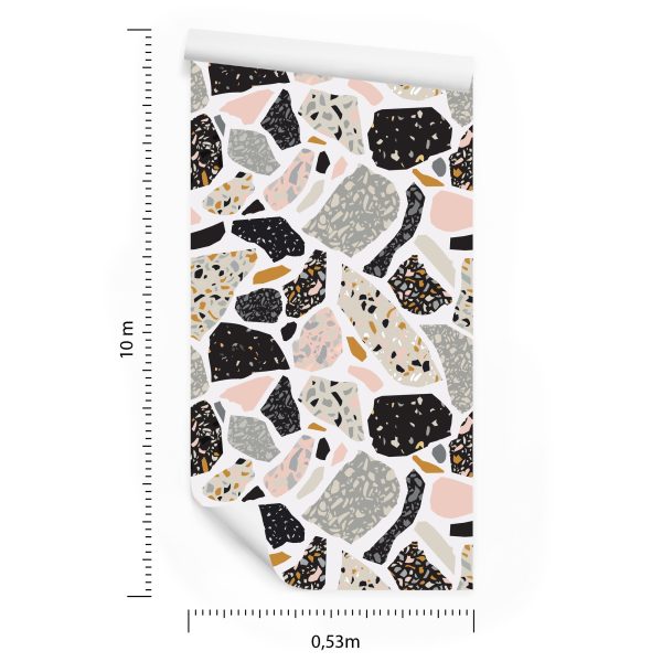 Behang Terrazzo Geometrische Abstractie - Afbeelding 8