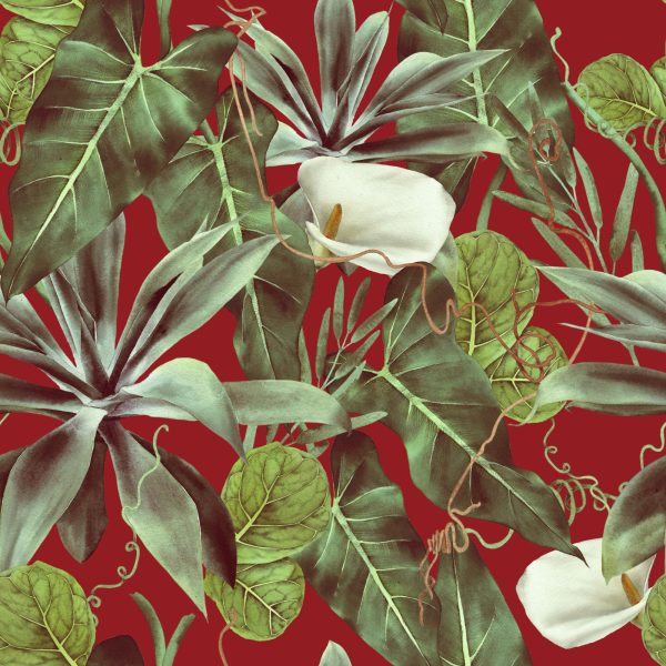 Behang Exotische Bladeren - Afbeelding 2