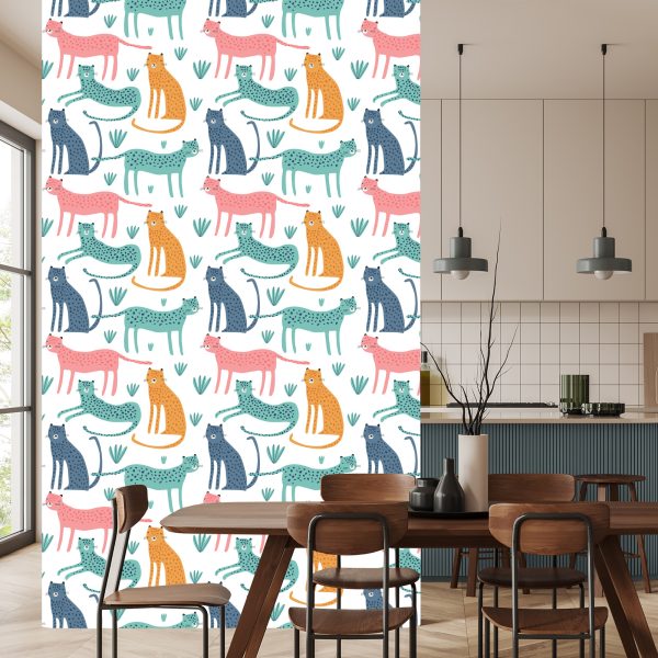 Behang Wanddecoratie Wilde Dieren Scandinavische Stijl - Afbeelding 4