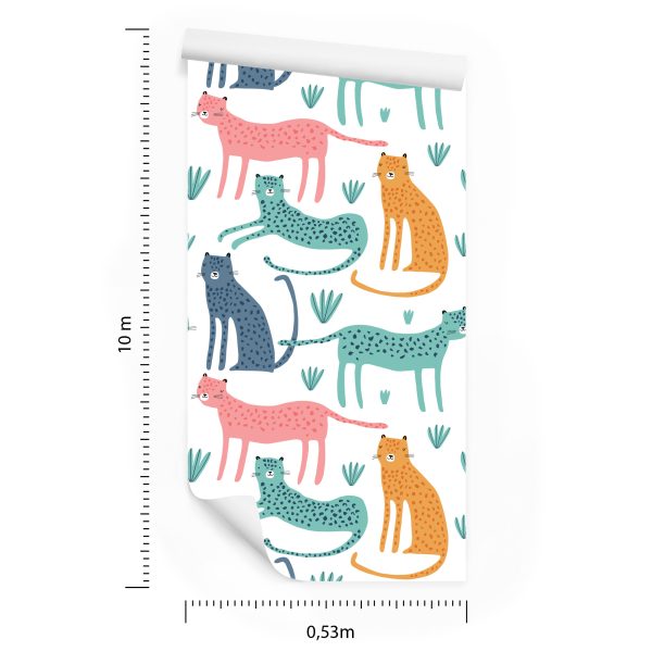 Behang Wanddecoratie Wilde Dieren Scandinavische Stijl - Afbeelding 8