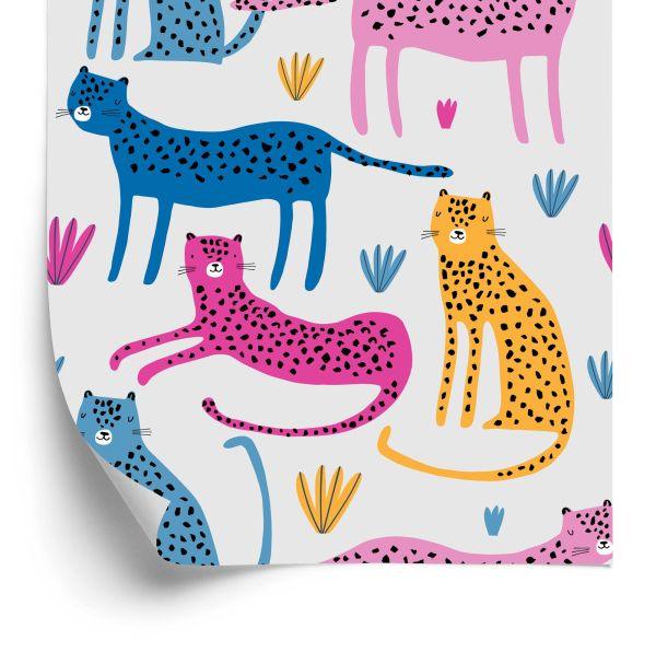 Behang Voor Kinderen Cheeta's In Scandinavische Stijl