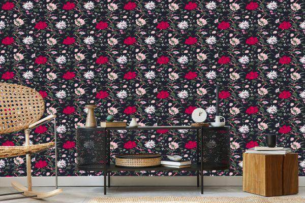 Behang Vintage Bloemen - Afbeelding 5