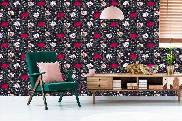 Behang Vintage Bloemen - Afbeelding 6