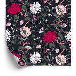 Behang Vintage Bloemen