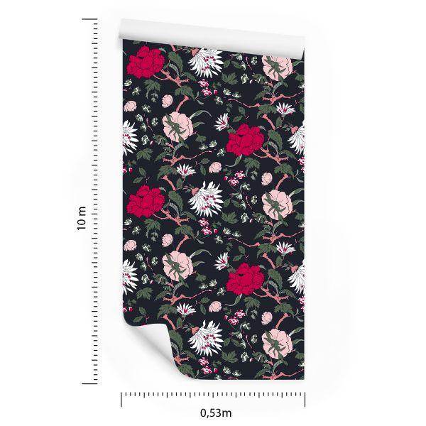 Behang Vintage Bloemen - Afbeelding 8