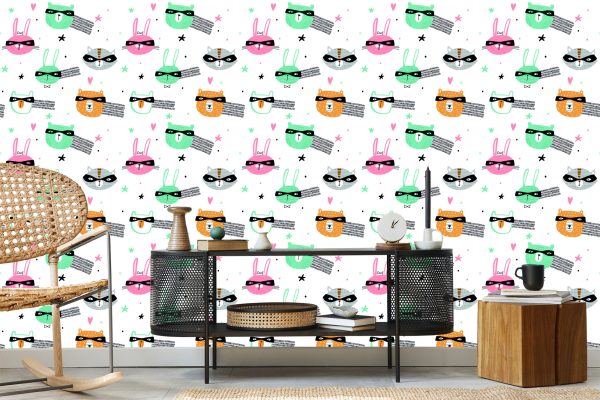 Behang Sterrendieren In Scandinavische Stijl - Afbeelding 5