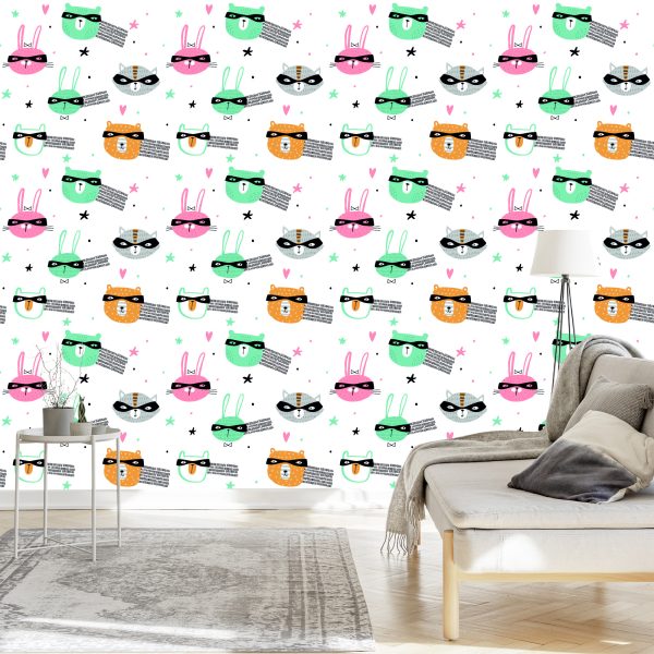 Behang Sterrendieren In Scandinavische Stijl - Afbeelding 3