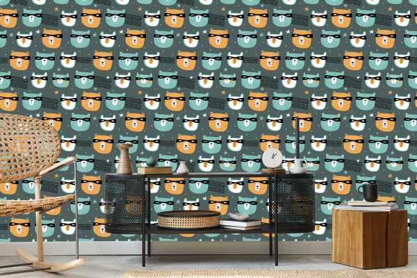 Behang Teddyberen Met Sterretjes - Afbeelding 5