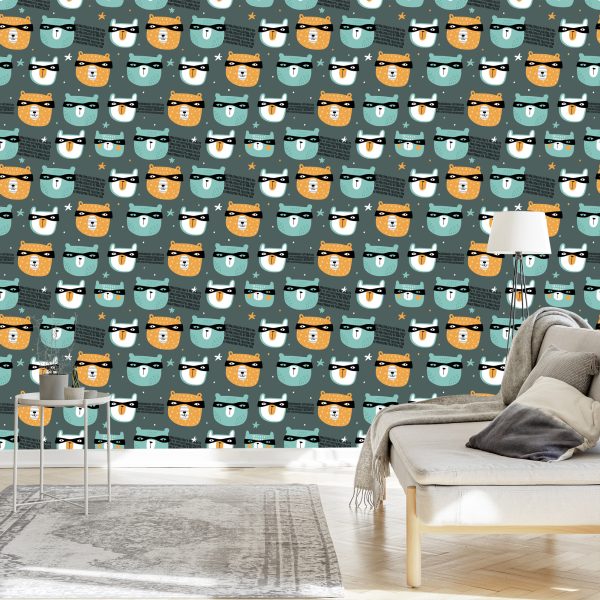 Behang Teddyberen Met Sterretjes - Afbeelding 3