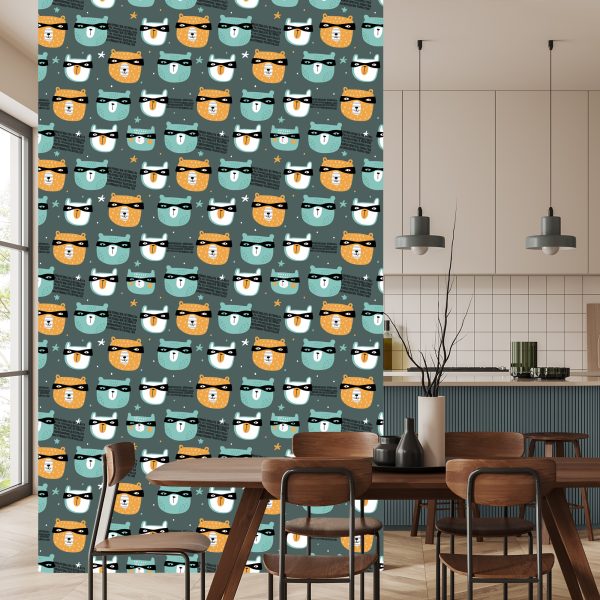 Behang Teddyberen Met Sterretjes - Afbeelding 4