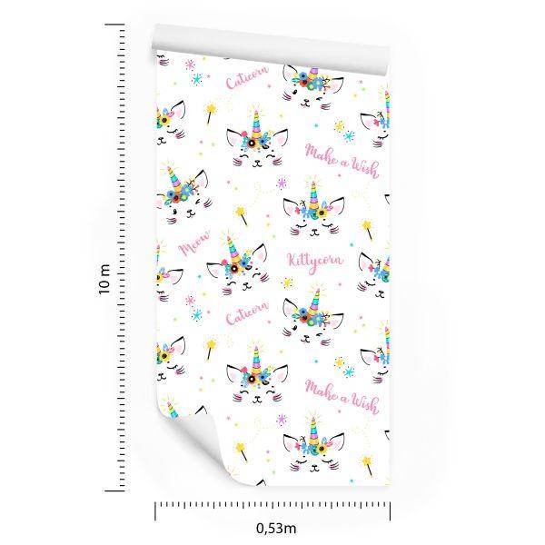 Behang Voor Kinderen - Magische Katten - Afbeelding 8