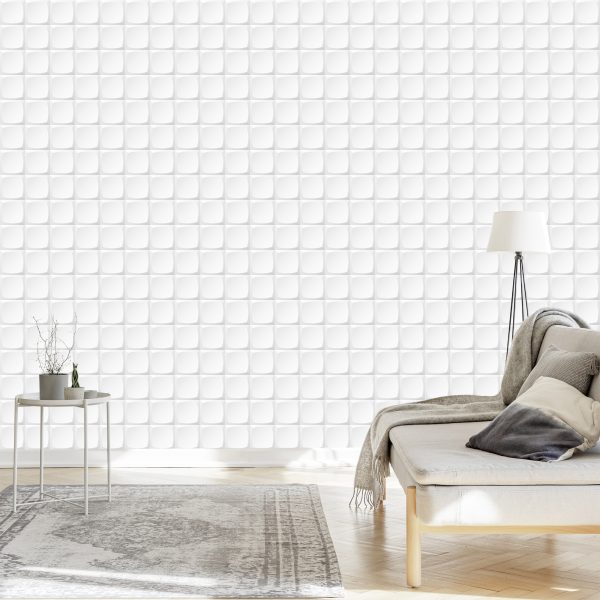 Behang Geometrisch 3D-Optisch Voor Woonkamer, Kantoor - Afbeelding 3