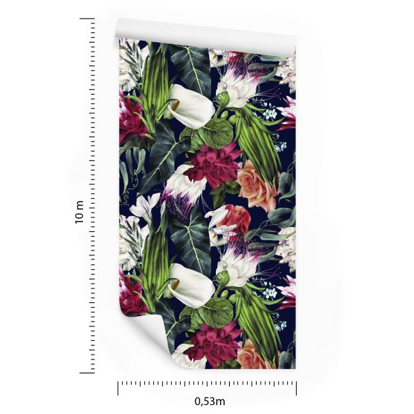 Behang Kleurrijke Bloemen - Afbeelding 8