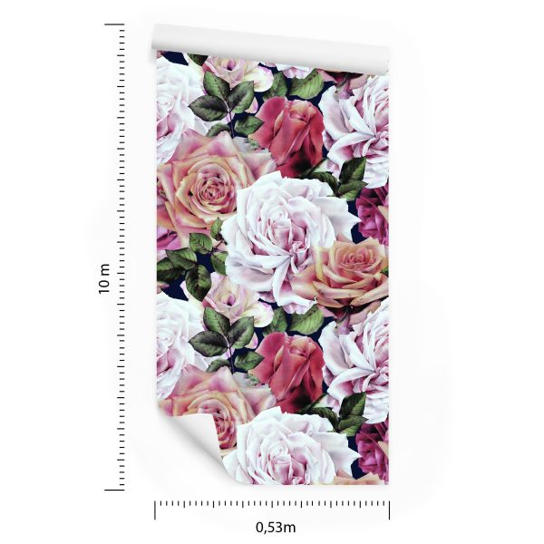 Behang Prachtige Engelse Rozen - Afbeelding 8