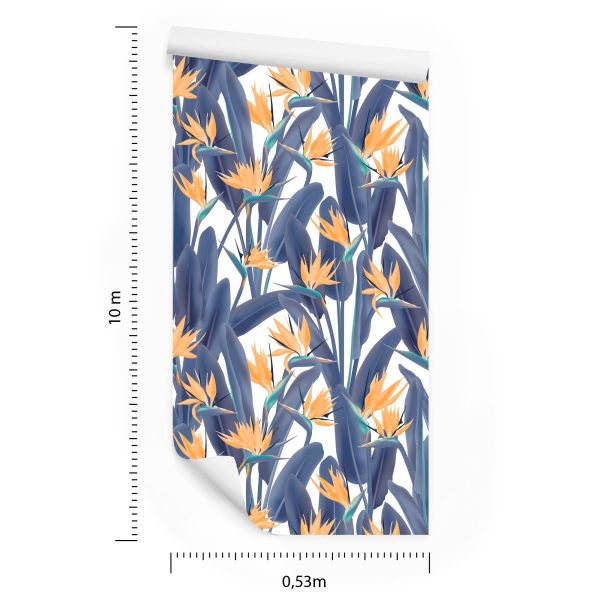 Behang Paradijsvogels Bloemen - Afbeelding 8
