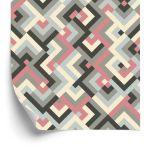 Behang Geometrische Patronen In Retrostijl