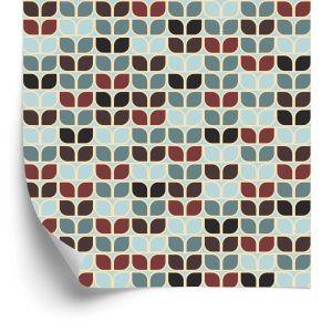 Behang Retro Geometrische Patronen