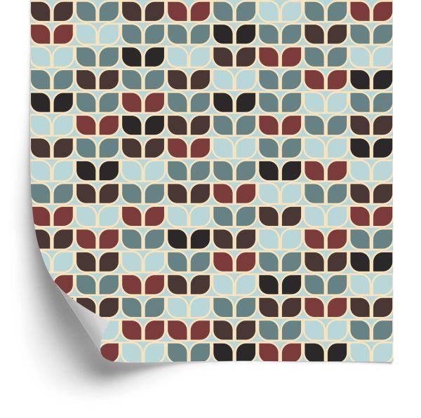 Behang Retro Geometrische Patronen