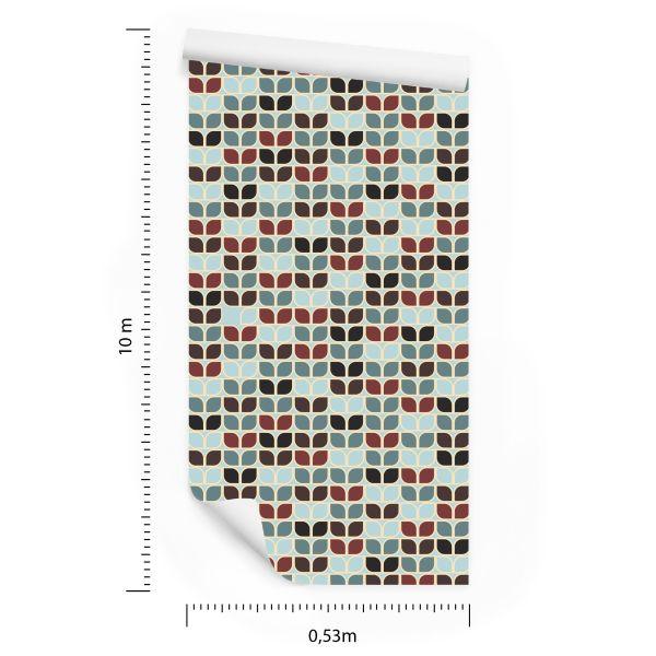 Behang Retro Geometrische Patronen - Afbeelding 8