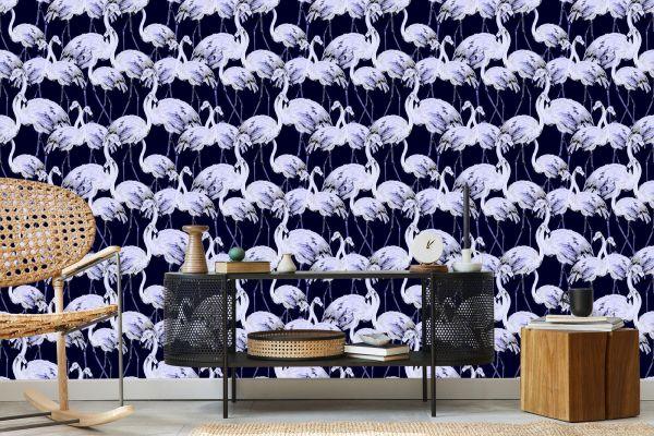Behang Flamingo's - Afbeelding 5