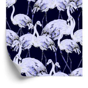 Behang Flamingo's
