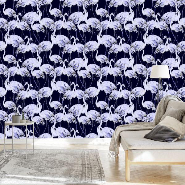 Behang Flamingo's - Afbeelding 3
